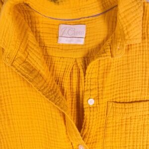 J. Crew Women's Vibrant Yellow Button Down Shirt